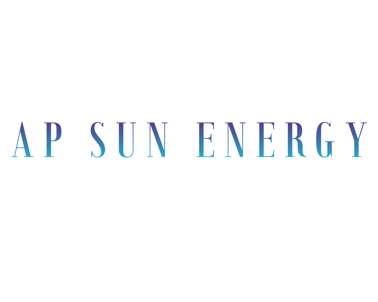 AP Sun Energy company logo featuring a modern sun design symbolizing clean and renewable solar energy